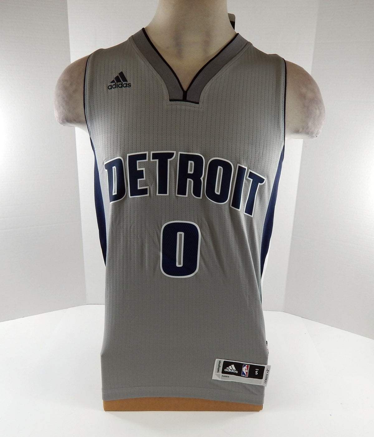 2016 Men Detroit Pistons Andre Drummond #0 Swingman Grey Jersey Adidas NWT S 44S