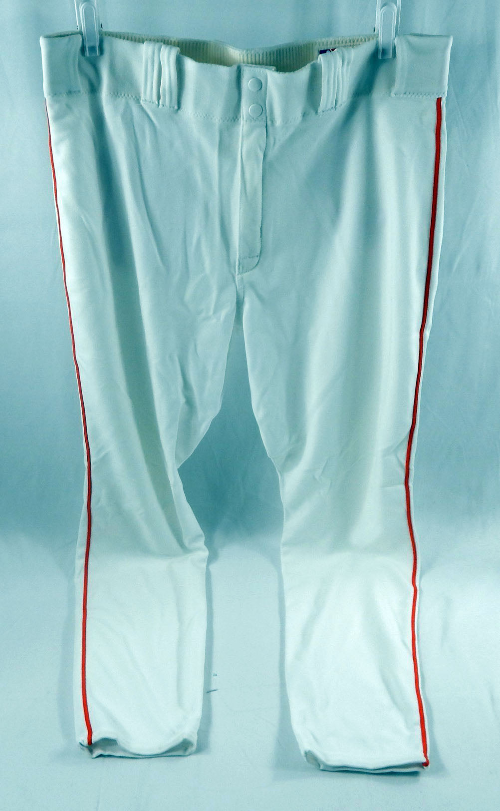 2015 Miami Marlins Lenny Harris #49 Game Used White Baseball Pants 40-44 P113292