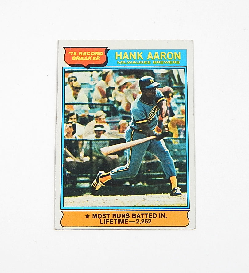 1976 Topps Hank Aaron #1 Record Breaker