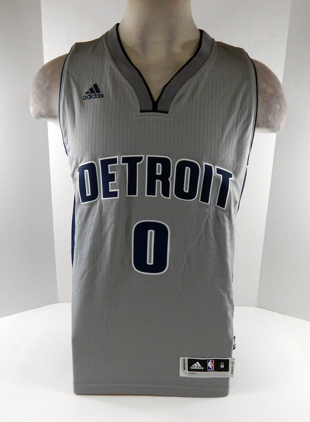 2016 Men Detroit Pistons Andre Drummond #0 Swingman Grey Jersey Adidas NWT M 45S