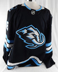 2025-26 Utah Mammoth Ludvig Lafton #68 Game Used Black Jersey 56 DP113337