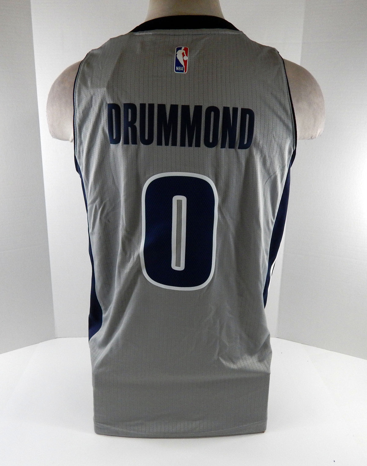 2016 Men Detroit Pistons Andre Drummond #0 Swingman Grey Jersey Adidas NWT M 45S Pic2