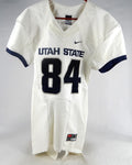 2013-15 Utah State Aggies #84 Game Used White Jersey NP R M 061