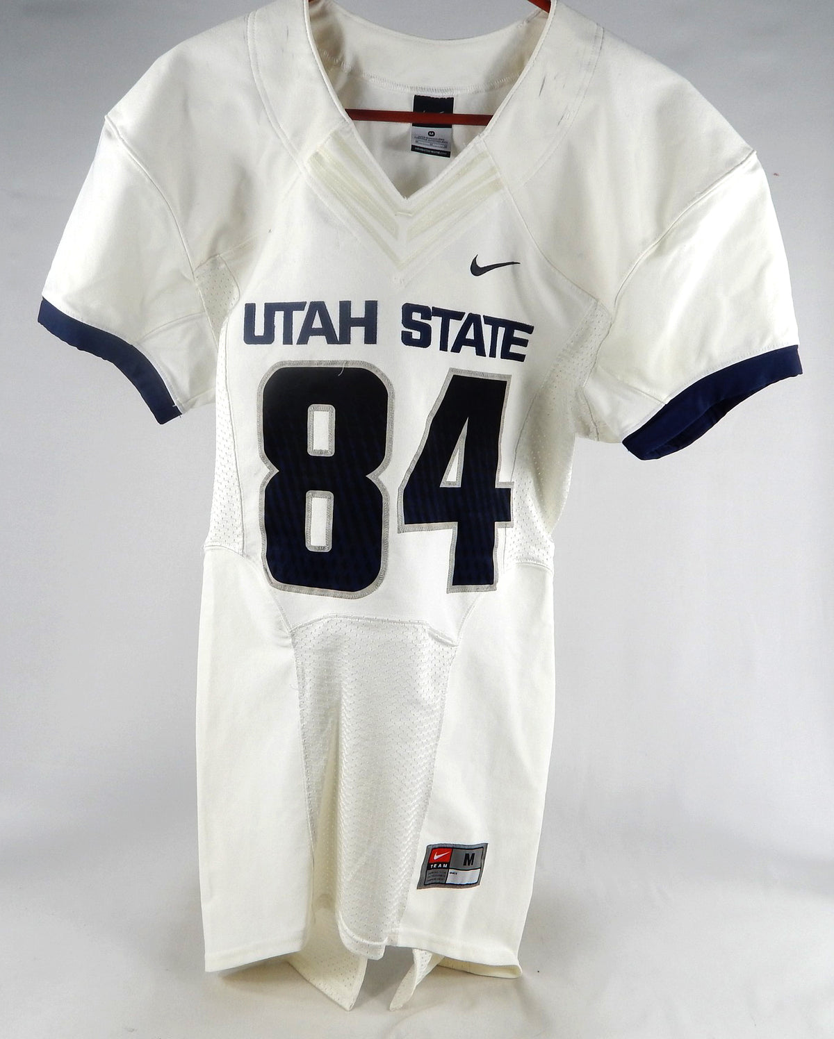 2013-15 Utah State Aggies #84 Game Used White Jersey NP R M 061