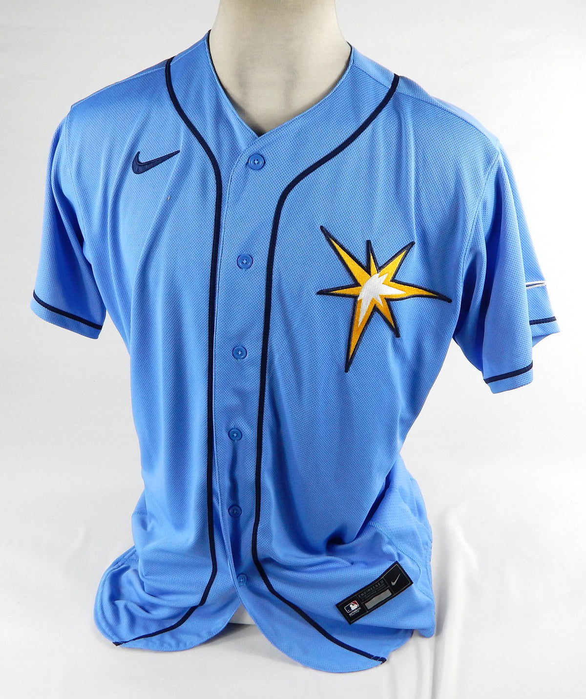 Tampa Bay Rays Torres #36 Game Issued Blue Jersey ST BP 46 DP72396
