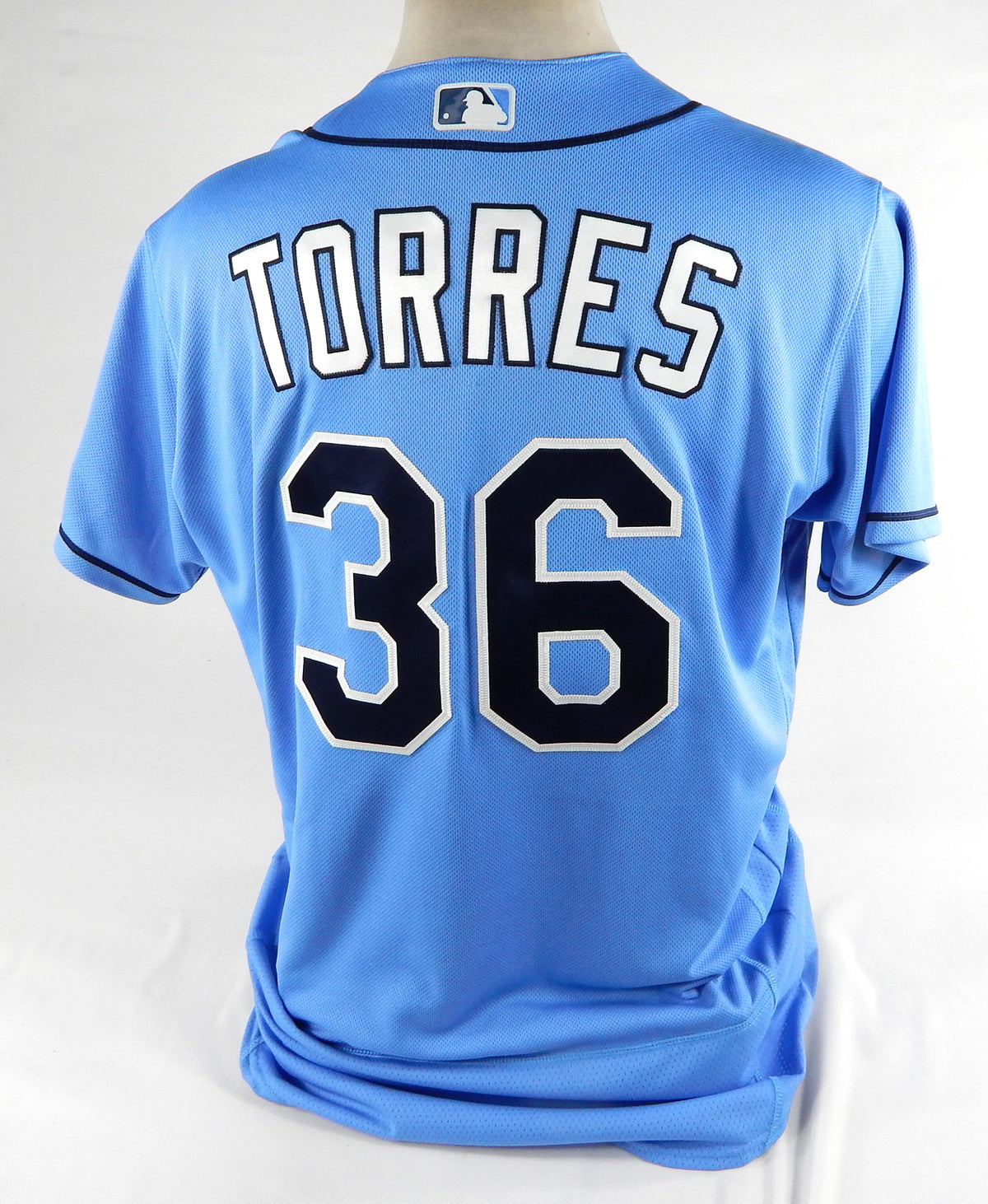 Tampa Bay Rays Torres #36 Game Issued Blue Jersey ST BP 46 DP72396 Pic2