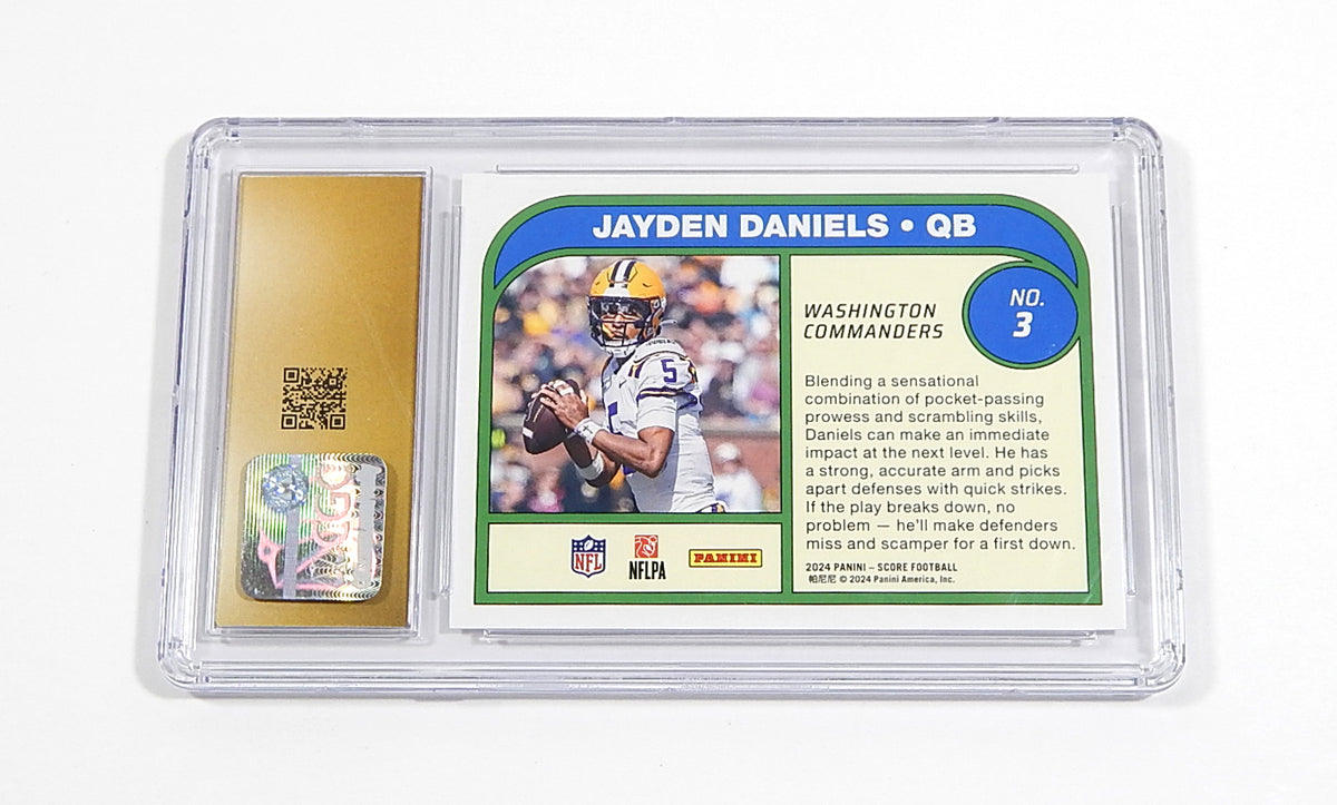 2024 Score Protential Jayden Daniels RC #3 Rookie CGC 10 Pic2