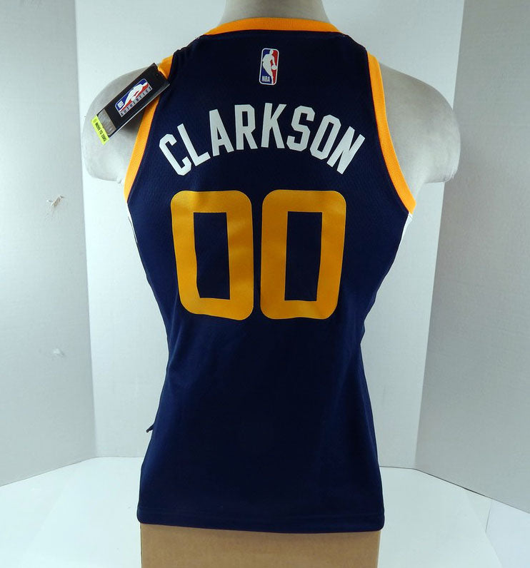 2020-21 Womens Utah Jazz Jordan Clarkson #0 Swingman Navy Jersey Nike NWT M 14S Pic2