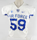 Air Force Falcons #59 Game Used White Jersey Name Plate Removed L 953