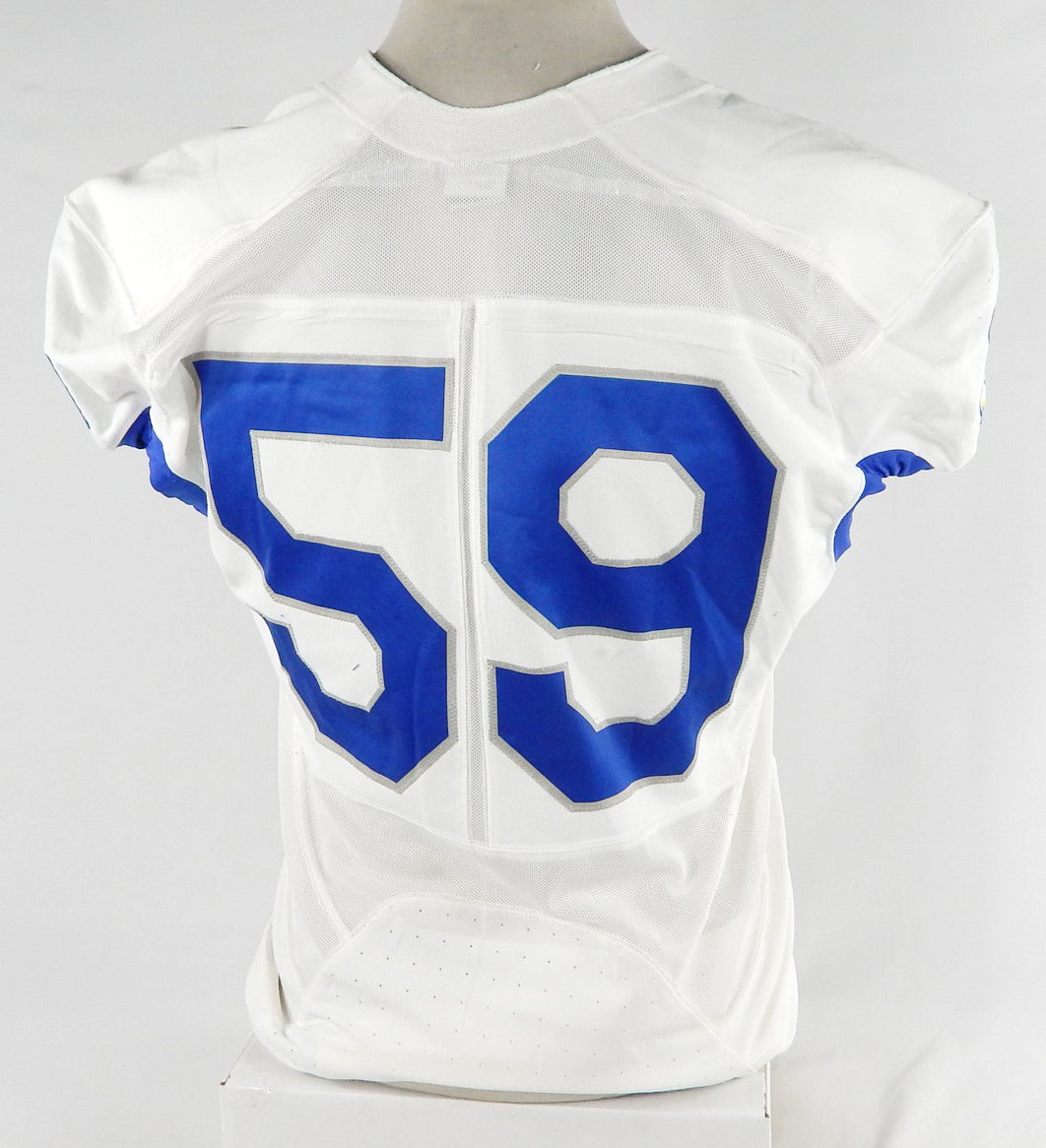 Air Force Falcons #59 Game Used White Jersey Name Plate Removed L 953 Pic2