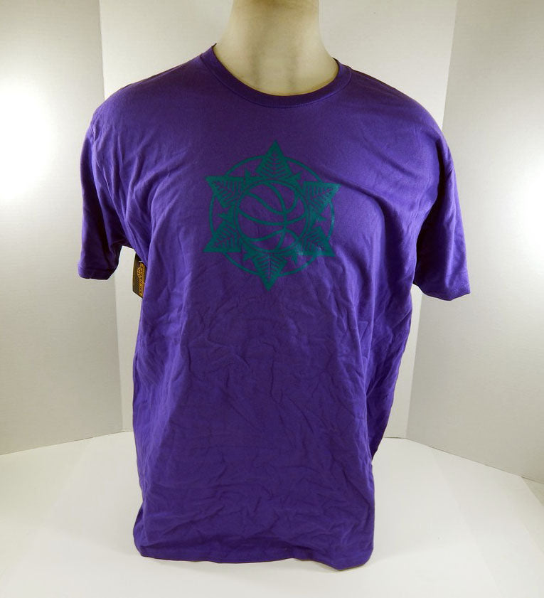 Mens Utah Jazz Authentic Purple Shirt Social Winter Tee NWT 2XL 64S