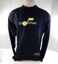 Mens Utah Jazz Black Crewneck Shirt Fleece CounterPoint NWT L 07S