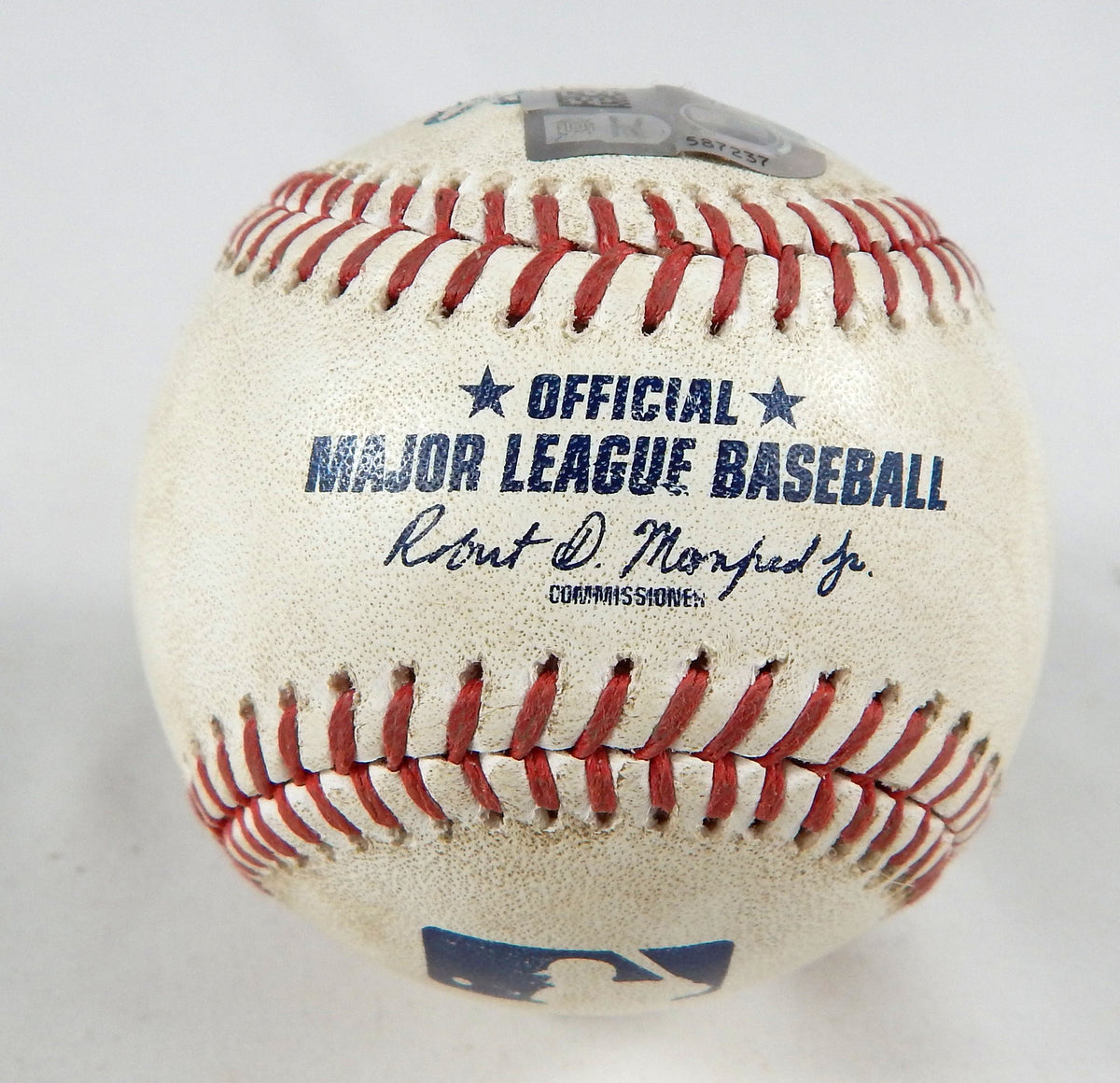 2023 Milwaukee Brewers National Game Used Baseball Freddy Peralta Joey Meneses 2