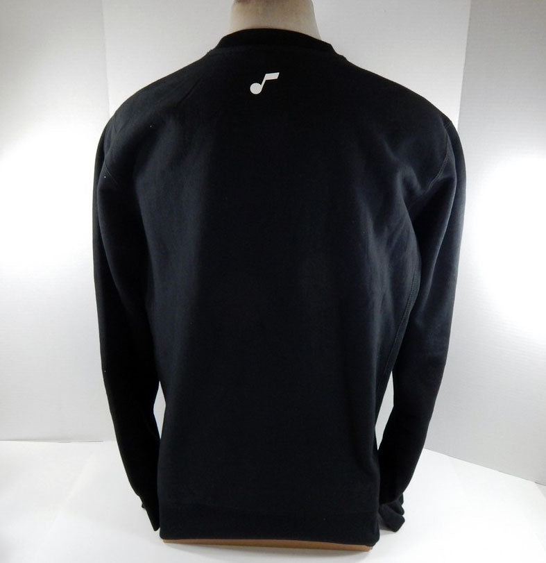 Mens Utah Jazz Black Crewneck Shirt Fleece CounterPoint NWT L 07S Pic2