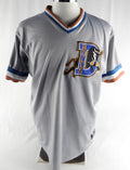 2022-24 Durham Bulls #22 Game Used Grey Jersey Name Plate Removed 46 DP89575