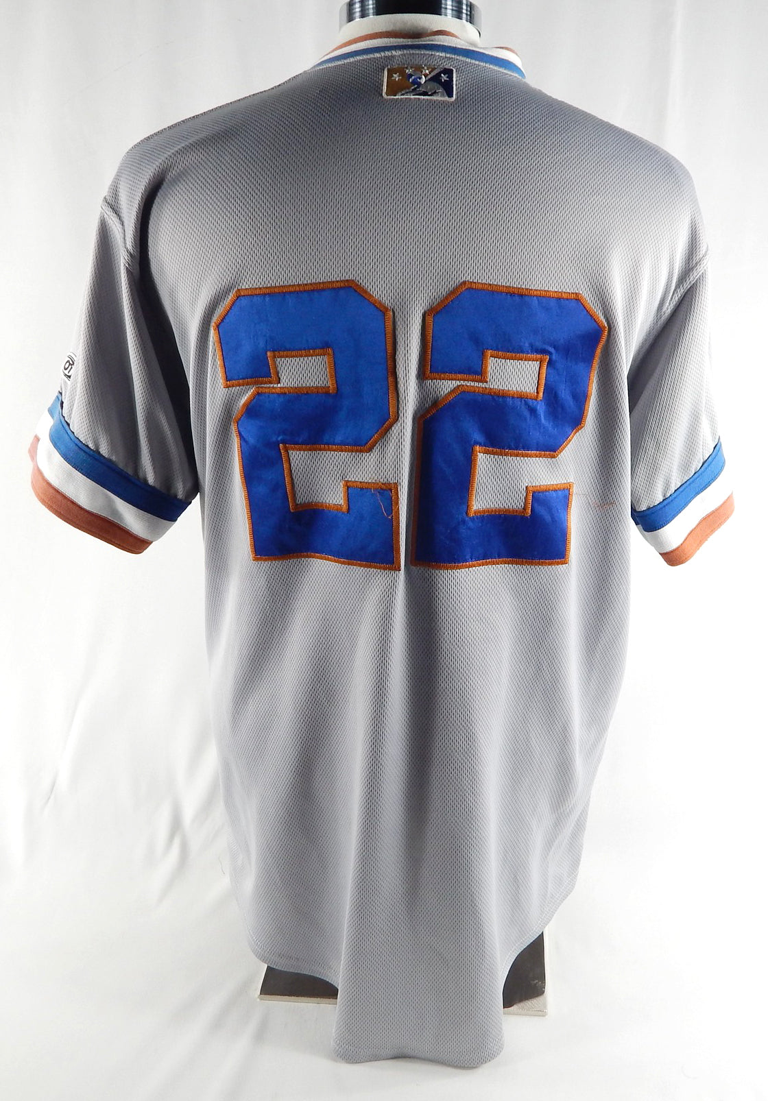 2022-24 Durham Bulls #22 Game Used Grey Jersey Name Plate Removed 46 DP89575 Pic2
