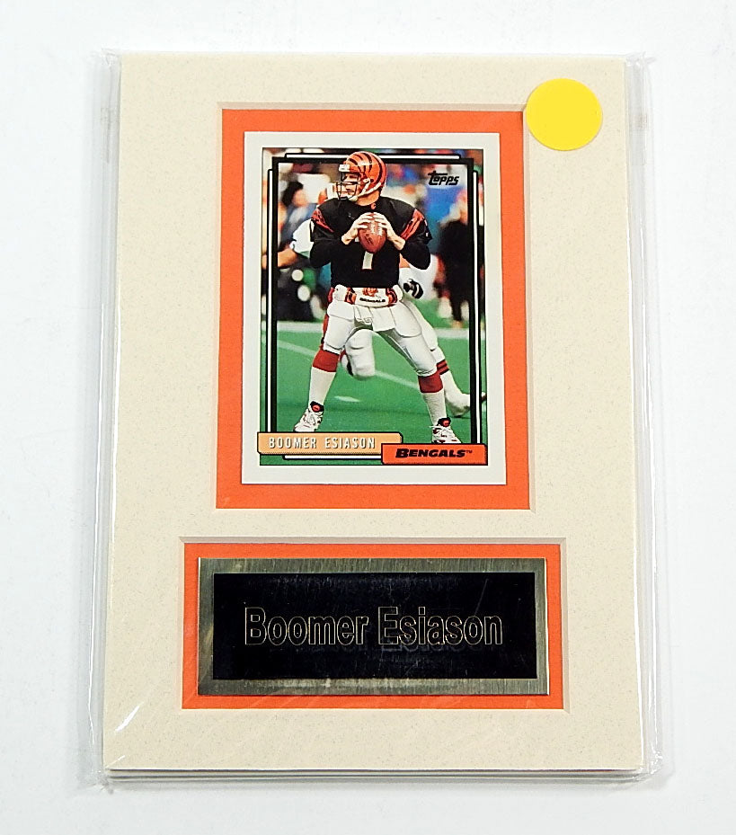 Boomer Esiason Matted Trading Card & Name Plate 5" x 7" Ideal For Framing