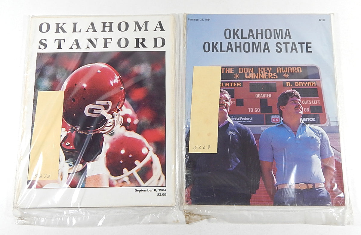 Lot of (3) Different 1984 Oklahoma College Football Programs Pic2