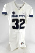 2013-15 Utah State Aggies #32 Game Used White Jersey NP R S 064