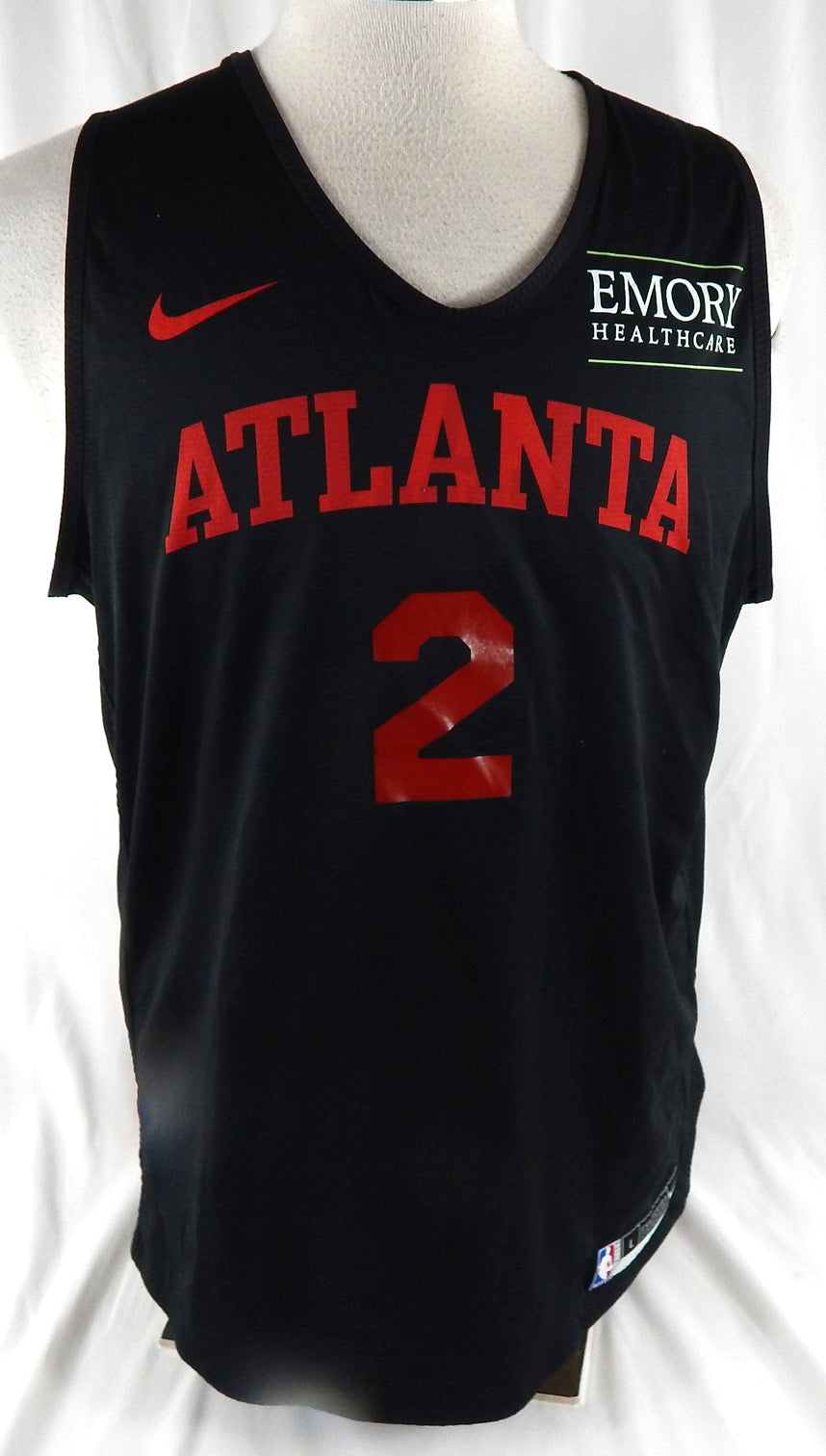 2025-26 Atlanta Hawks Keaton Wallace #2 Game Used Black Practice Jersey L 035
