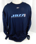 2005-06 Utah Jazz Game Issued Blue White Revsible Team Issued Shooting Shirt 75