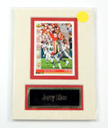 Jerry Rice 49'ers Matted Trading Card & Name Plate 5" x 7" Ideal For Framing