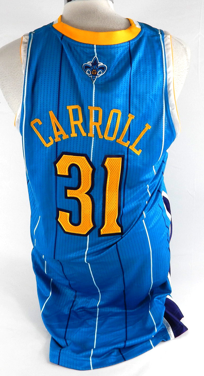 2010-11 New Orleans Hornets Matt Carroll #31 Game Issued Blue Jersey XL 968 Pic2