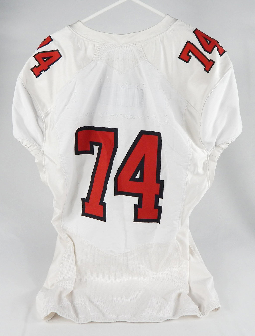 2018 Texas Tech Red Raiders #74 Game Issued Pos Used White Jersey 150P NP R 50 8 Pic2