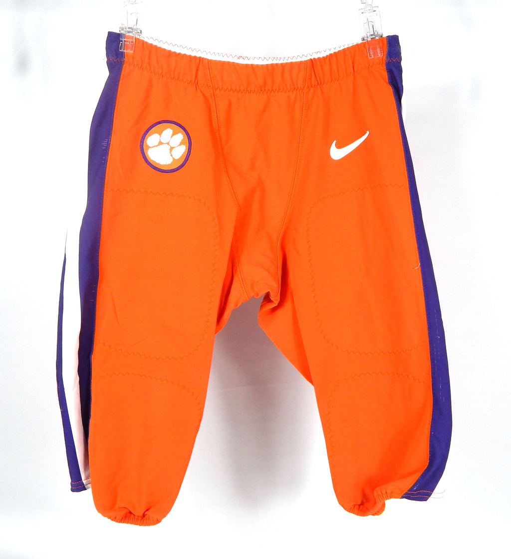 2016-18 Clemson Tigers Game Issued Pos Used Orange Game Pants Nike 36 024S