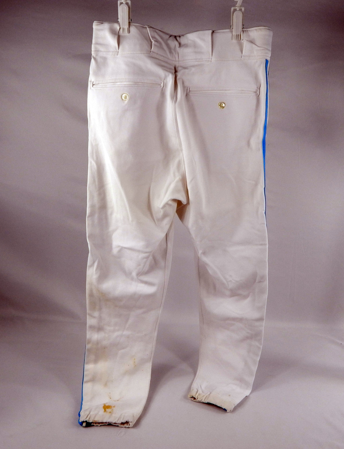 1996 Toronto Blue Jays Game Used White Pants 33-33-26 950 Pic2