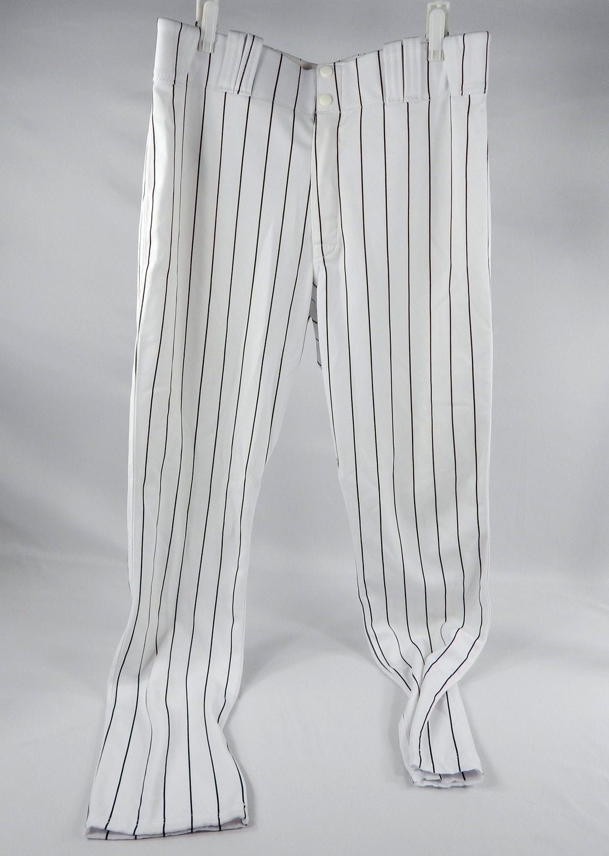 2005 Florida Marlins Game Used White Pinstripe Pants 34-33 951