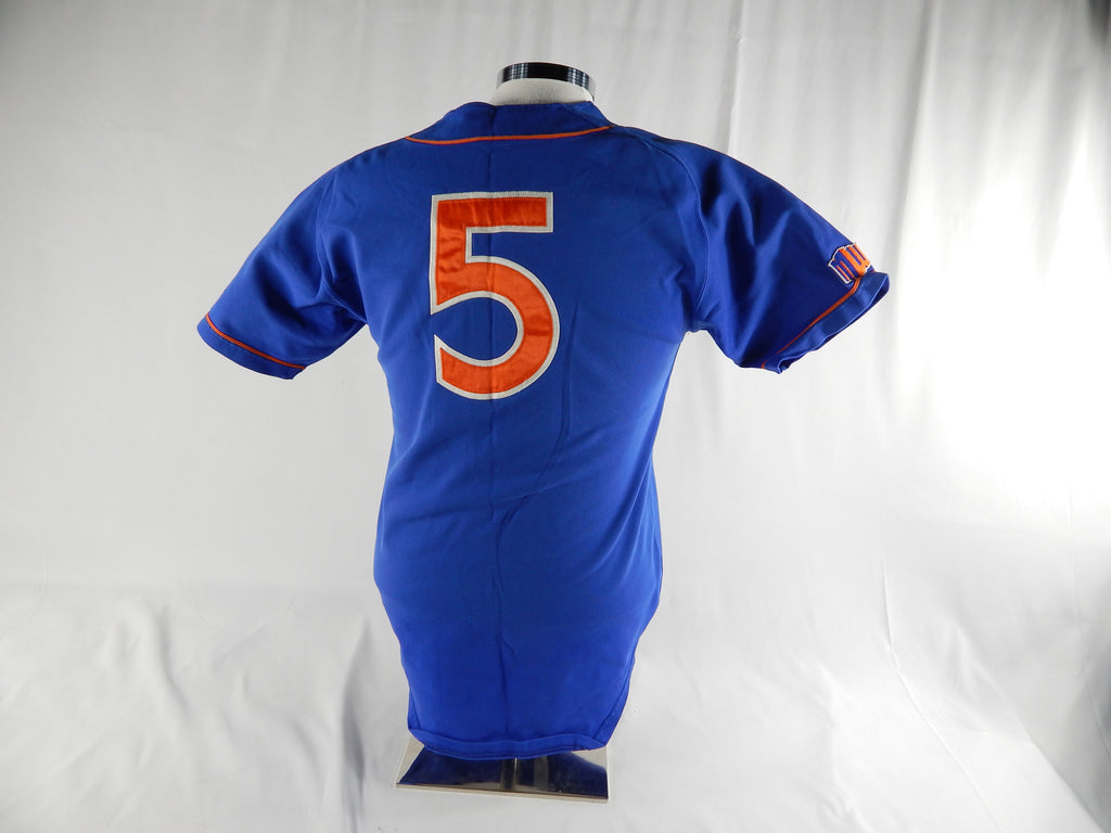 2000's Boise State Broncos #5 Game Used Blue Jersey Softball M 152 Pic2