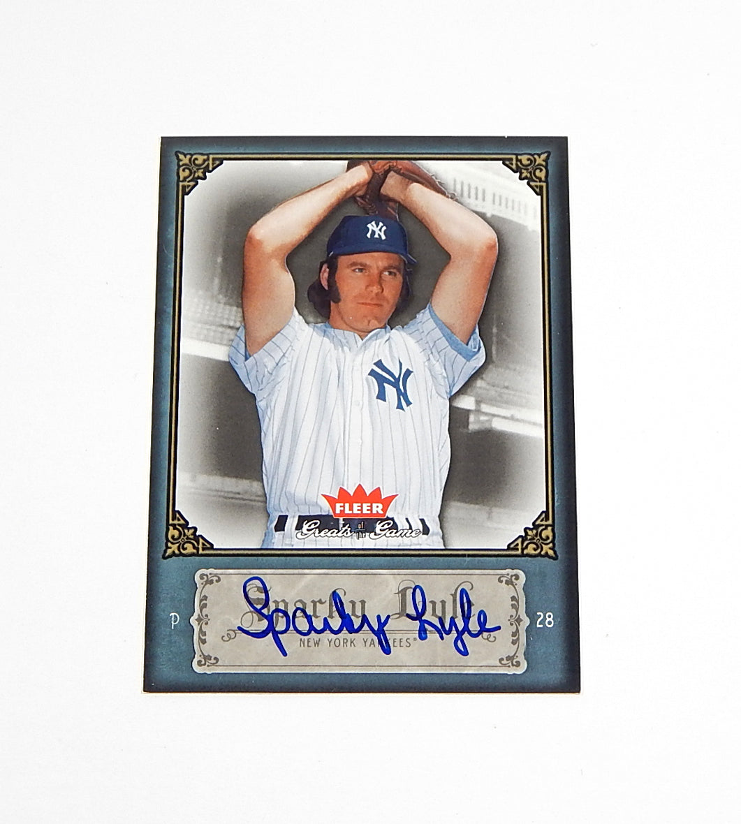 2006 Fleer Greats of the Game Autographs Sparky Lyle #84 Auto