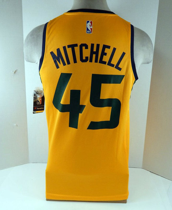 2018 Mens Utah Jazz Donovan Mitchell #45 Yellow Jersey Fanatics NWT S 0S Pic2