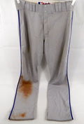 2010 New York Mets Angel Pagan #16 Game Used Grey Pants 35 599