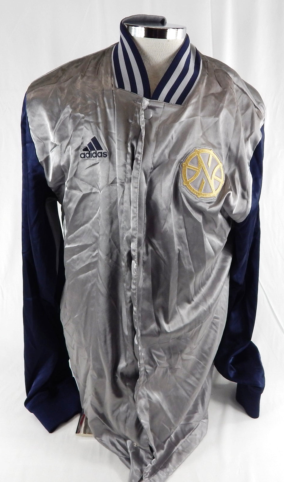2014-15 New Orleans Pelicans #2 41 Game Used Grey Warm Up Jacket 2XL 566