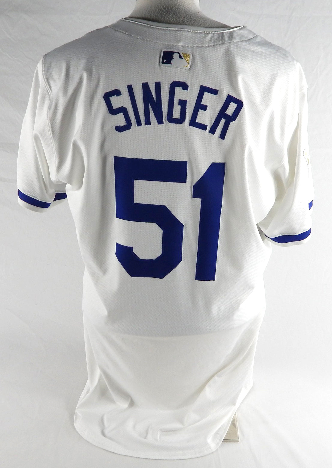2024 Kansas City Royals Brady Singer #51 Game Issued White Jersey 46 073 Pic2