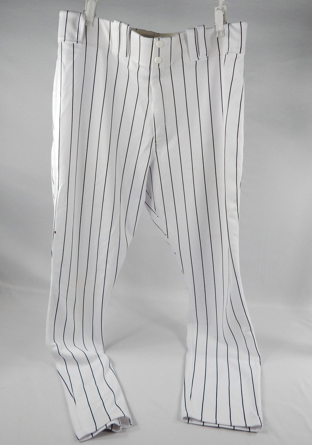 2008 Florida Marlins Trahenn #62 Game Used White Pinstripe Pants 38-40-33 954