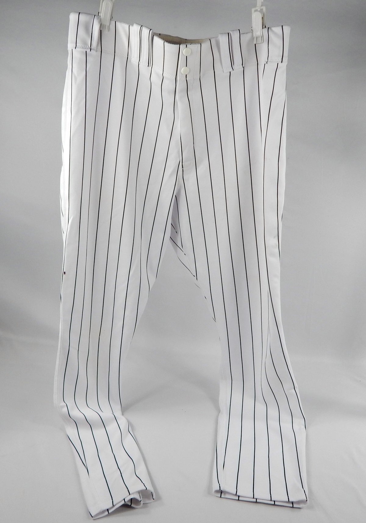 2008 Florida Marlins Trahenn #62 Game Used White Pinstripe Pants 38-40-33 954