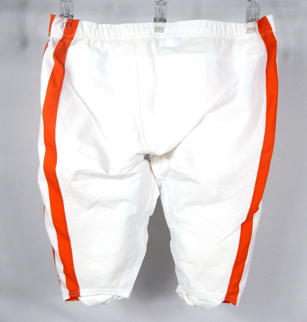 2016-18 Clemson Tigers Game Issued Pos Used White Pants Orange Nike 44 027S Pic2