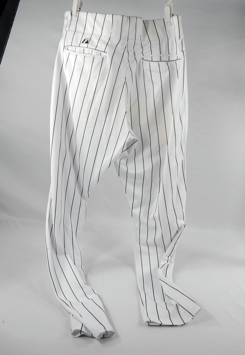 2008 Florida Marlins Trahenn #62 Game Used White Pinstripe Pants 38-40-33 954 Pic2