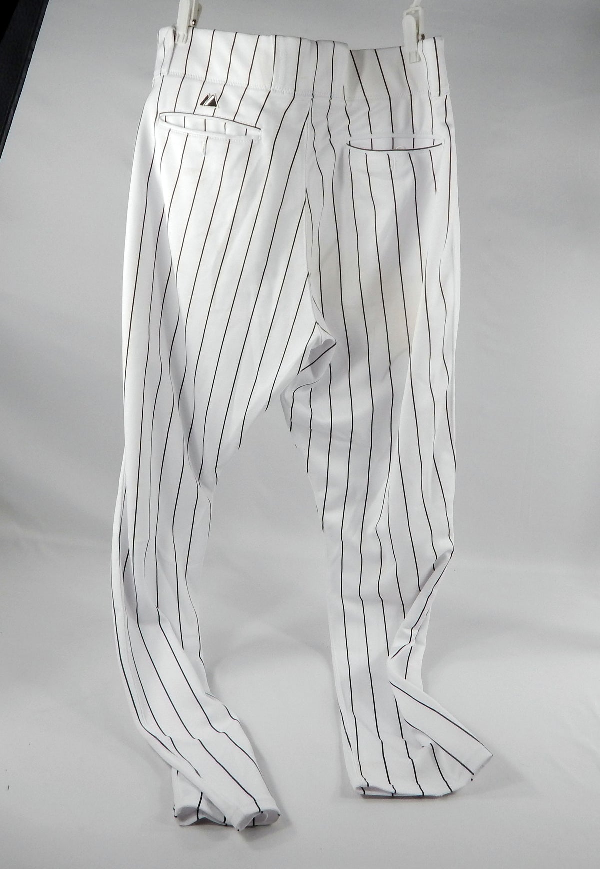 2008 Florida Marlins Trahenn #62 Game Used White Pinstripe Pants 38-40-33 954 Pic2