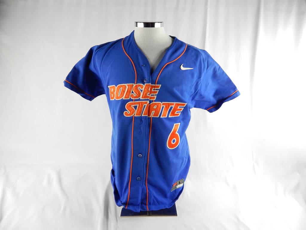 2000's Boise State Broncos #6 Game Used Blue Jersey Softball L 154