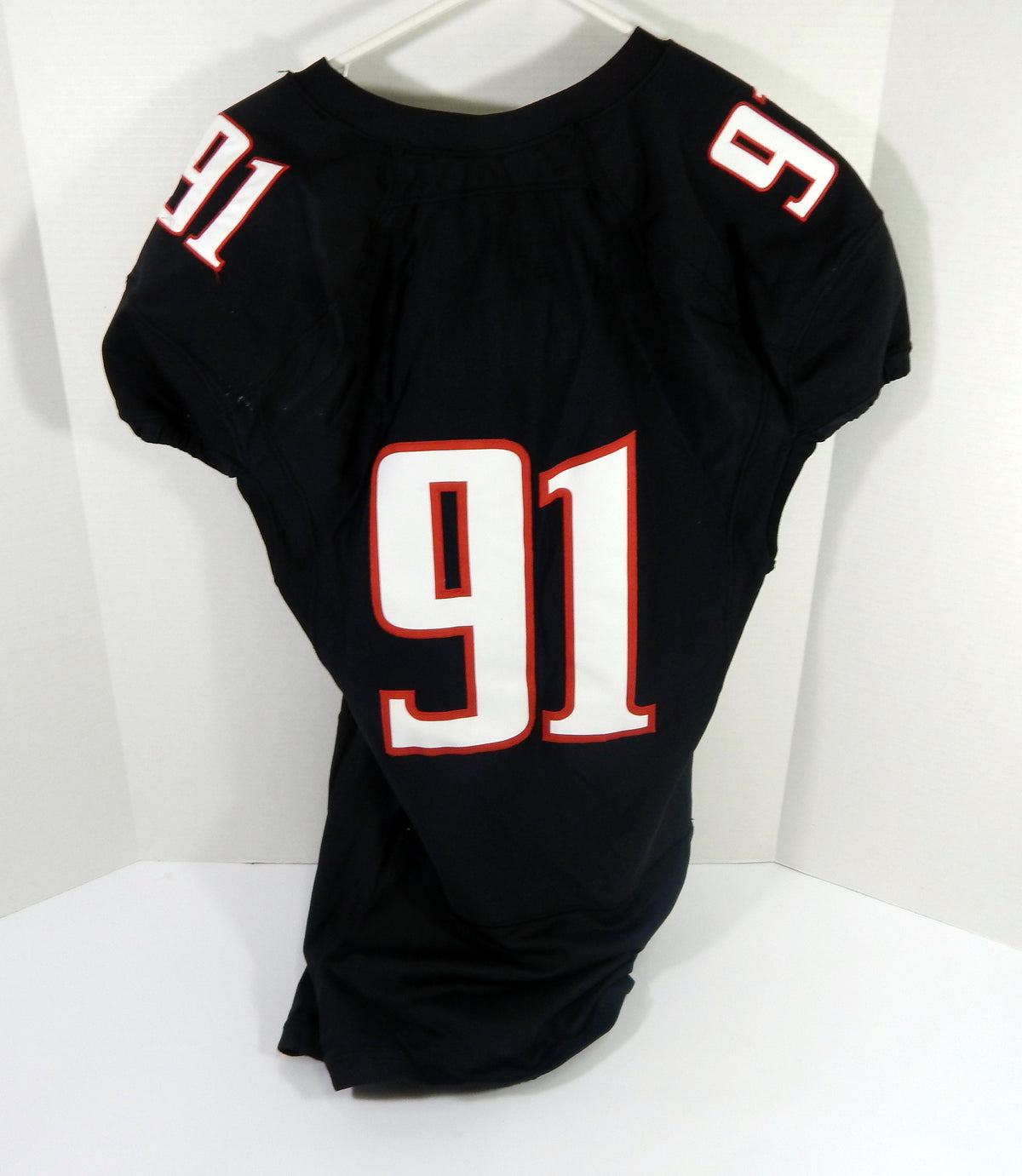 2013 Texas Tech Red Raiders Kerry Hyder #91 Game Used Black Jersey NP Rem 48 7 Pic2
