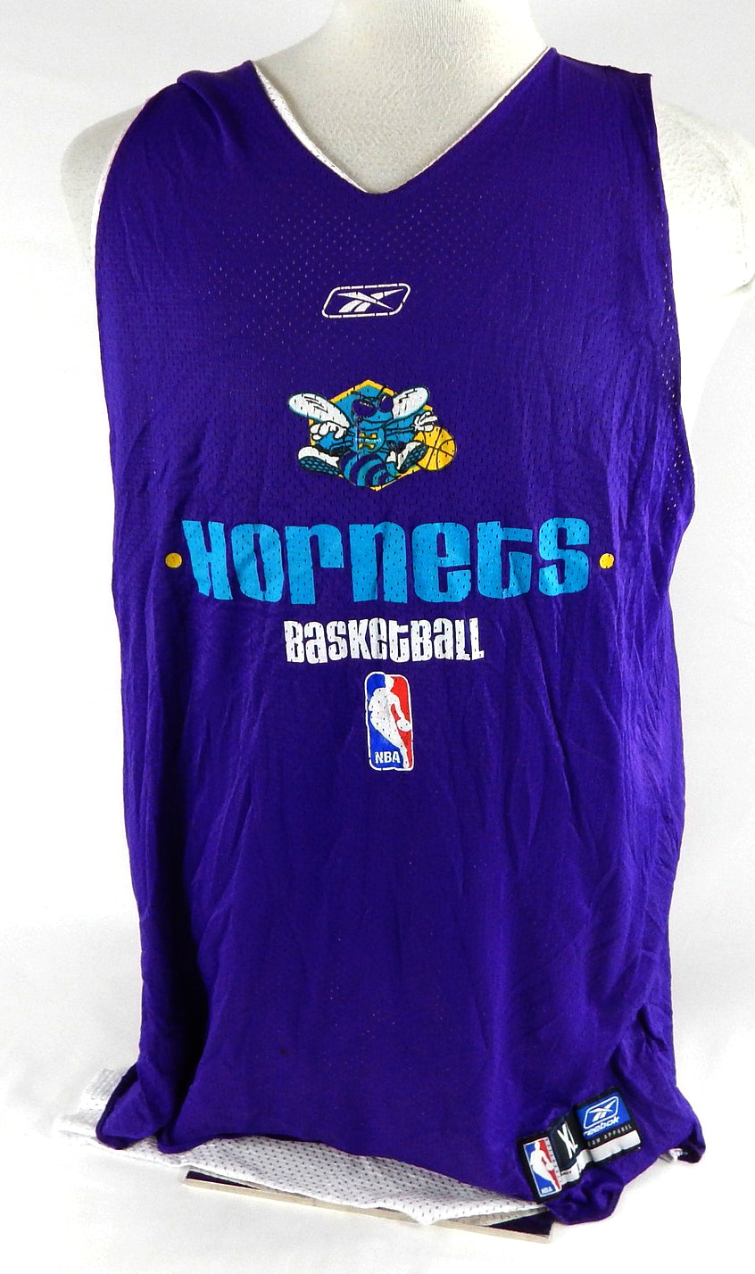 2002-06 New Orleans Hornets #5 Game Used Purple Practice Jersey XL 026