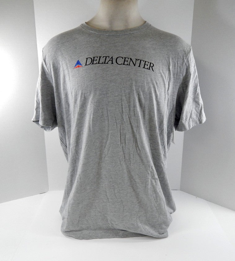 2023-24 Mens Utah Jazz Authentic Grey Shirt Delta Center Canvas NWT 2XL 75S