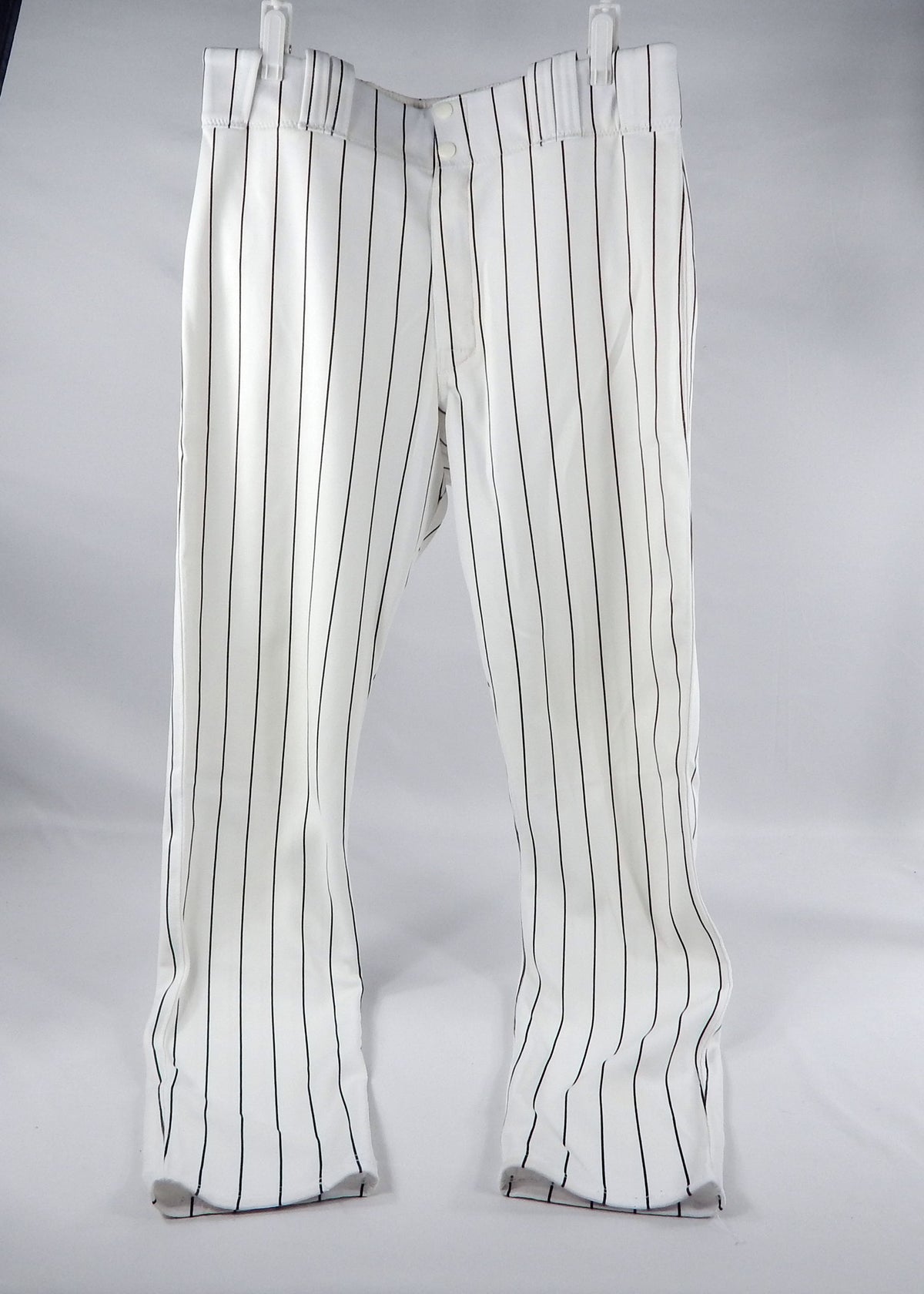 2005 Florida Marlins Game Used White Pinstripe Pants 34-35-33 958