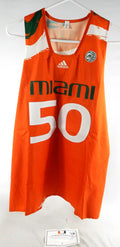Miami Hurricanes #50 Game Used Orange Jersey Name Plate Removed Baseball L 894