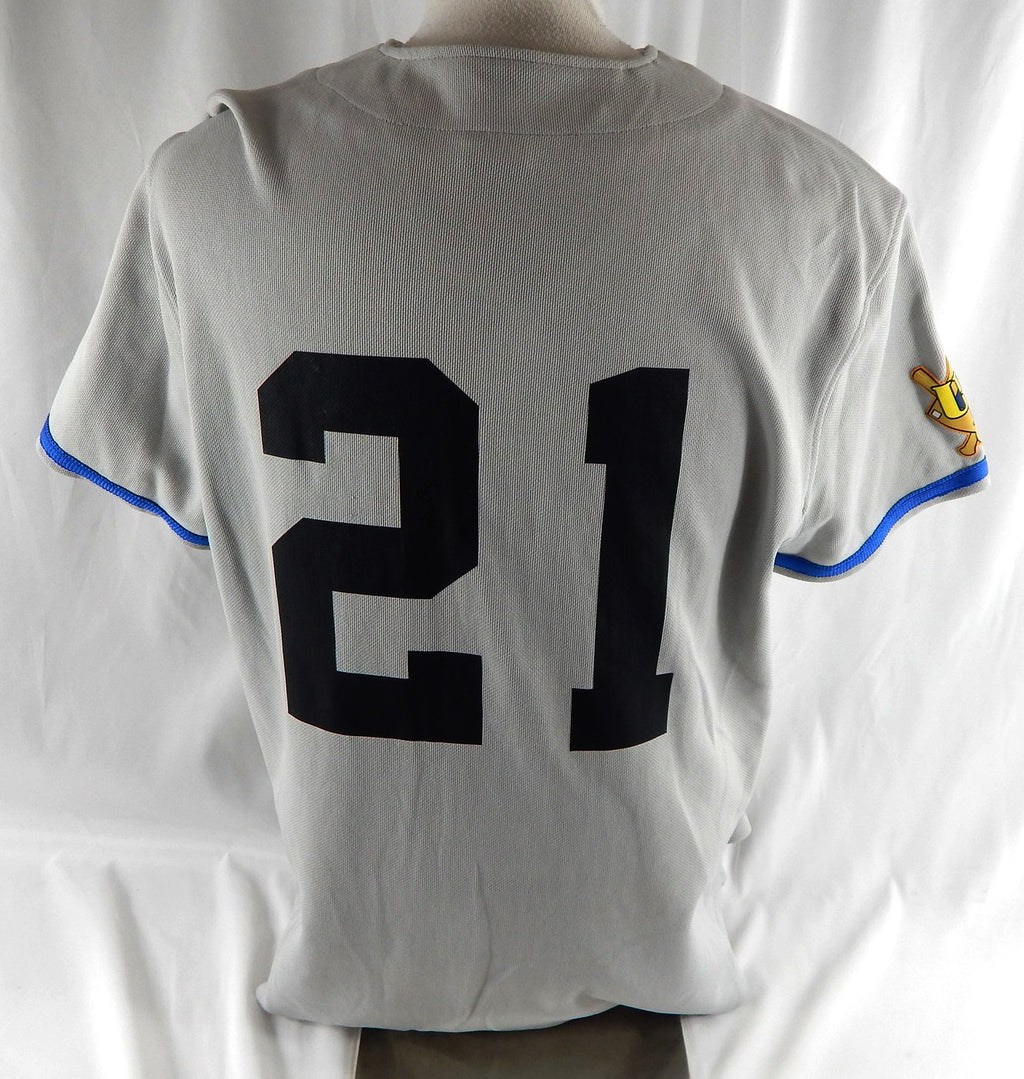 Fort Worth Cats Oscar Garcia #21 Game Used Grey Jersey ULB XL 115 Pic2