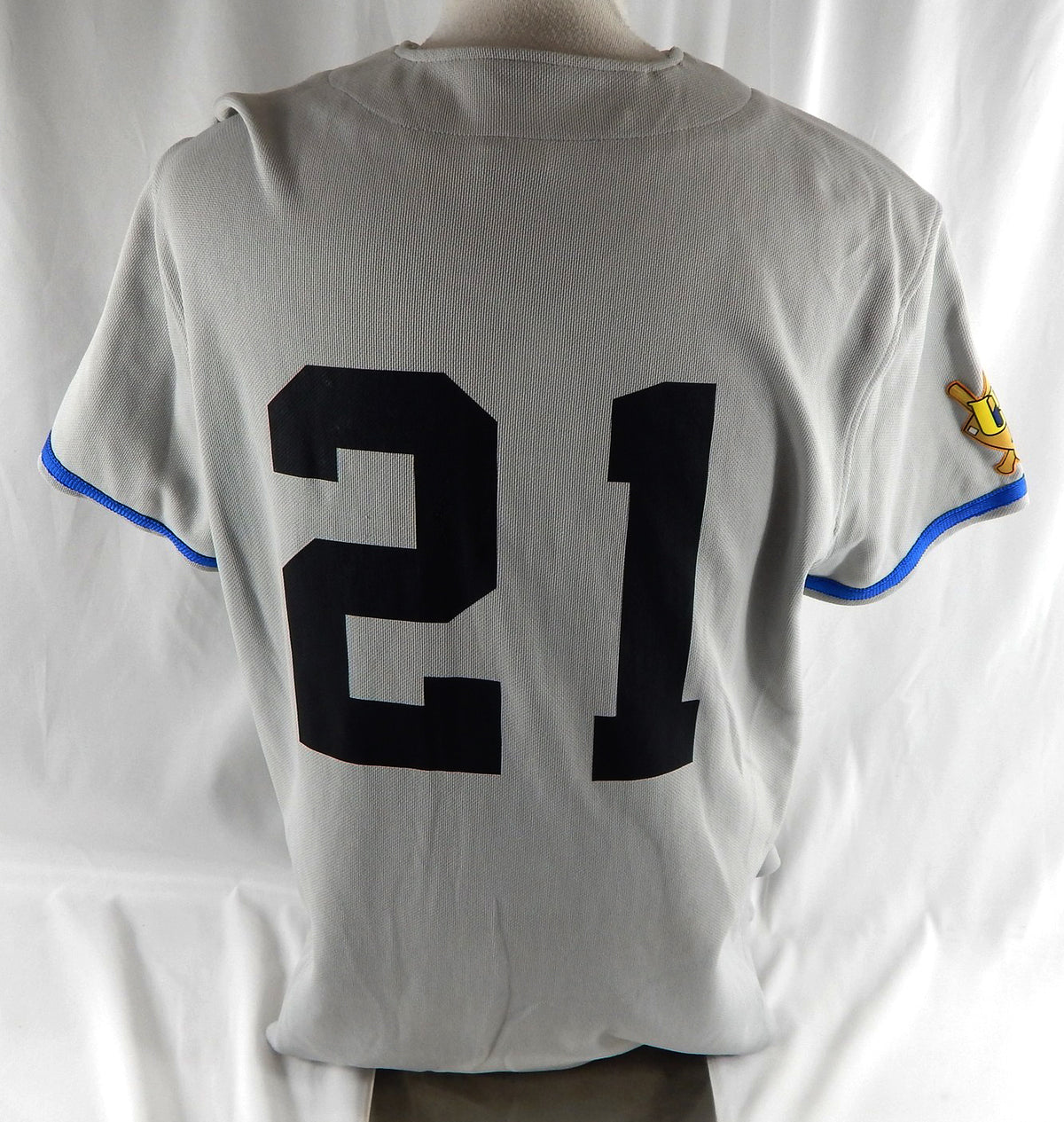Fort Worth Cats Oscar Garcia #21 Game Used Grey Jersey ULB XL 115 Pic2